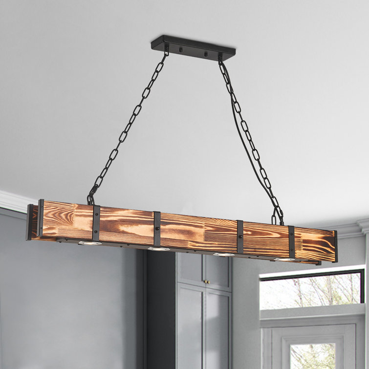 Gracie Oaks Breiden 4 Light Kitchen Island Linear LED Pendant
